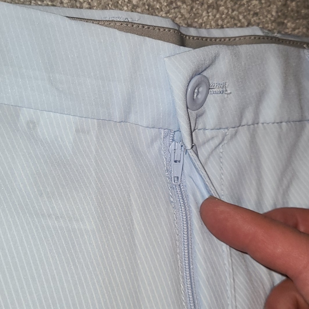 Greg Norman striped pale spring blue shorts - Picture 4 of 12